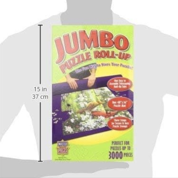 Jumbo Roll Up Puzzle Mat For 3000 PC Puzzle MasterPieces Roll-Up Puzzle Storage - Picture 2 of 14